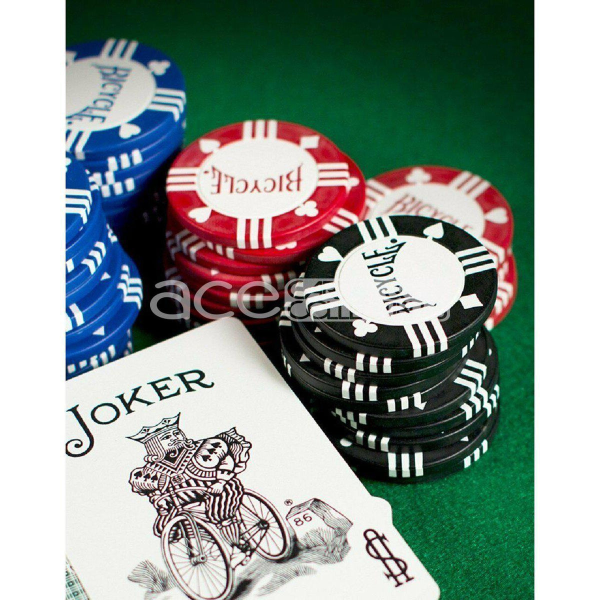 Bicycle Clay Poker Chips Filled 8 Gram (50pcs)-United States Playing Cards Company-Ace Cards &amp; Collectibles