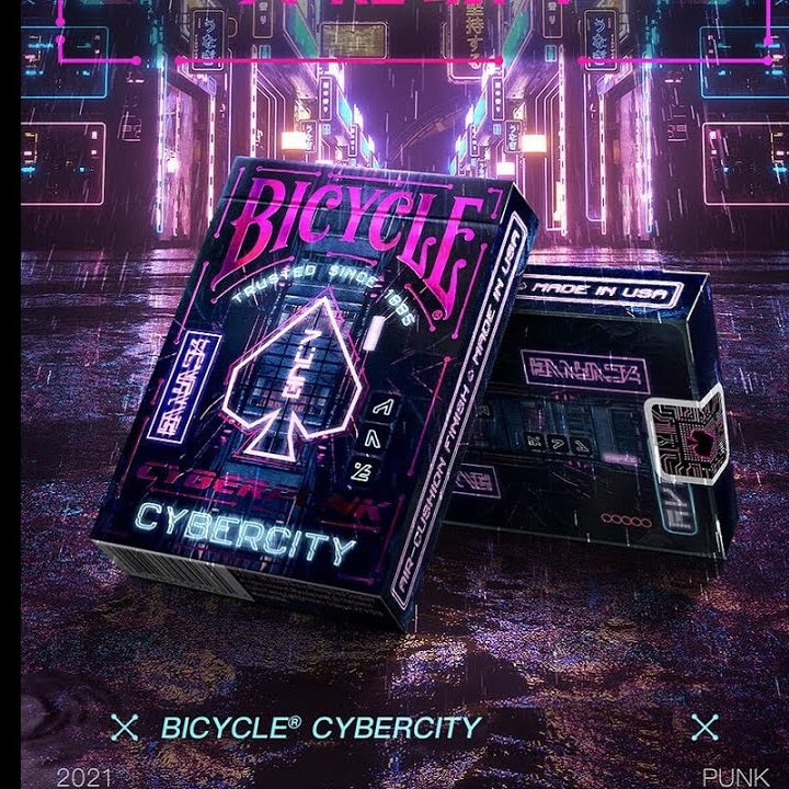 Bicycle Cyber City Playing Cards-United States Playing Cards Company-Ace Cards &amp; Collectibles
