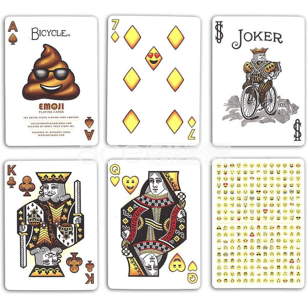 Bicycle Emoji Playing Cards Ace Cards & Collectibles