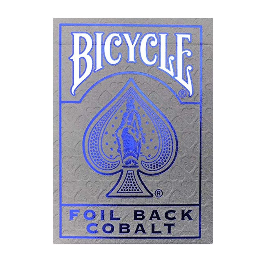 Bicycle Foil Back Playing Cards-Cobalt (Blue)-United States Playing Cards Company-Ace Cards & Collectibles