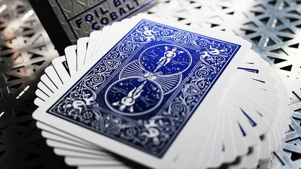 Bicycle Foil Back Playing Cards-Cobalt (Blue)-United States Playing Cards Company-Ace Cards &amp; Collectibles