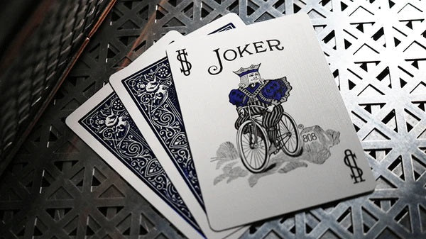 Bicycle Foil Back Playing Cards-Cobalt (Blue)-United States Playing Cards Company-Ace Cards &amp; Collectibles