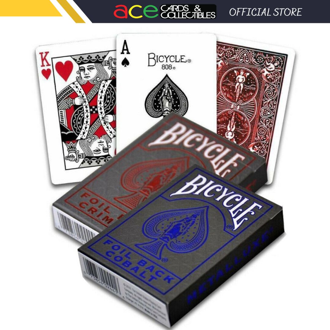 Bicycle Foil Back Playing Cards-Cobalt (Blue)-United States Playing Cards Company-Ace Cards & Collectibles