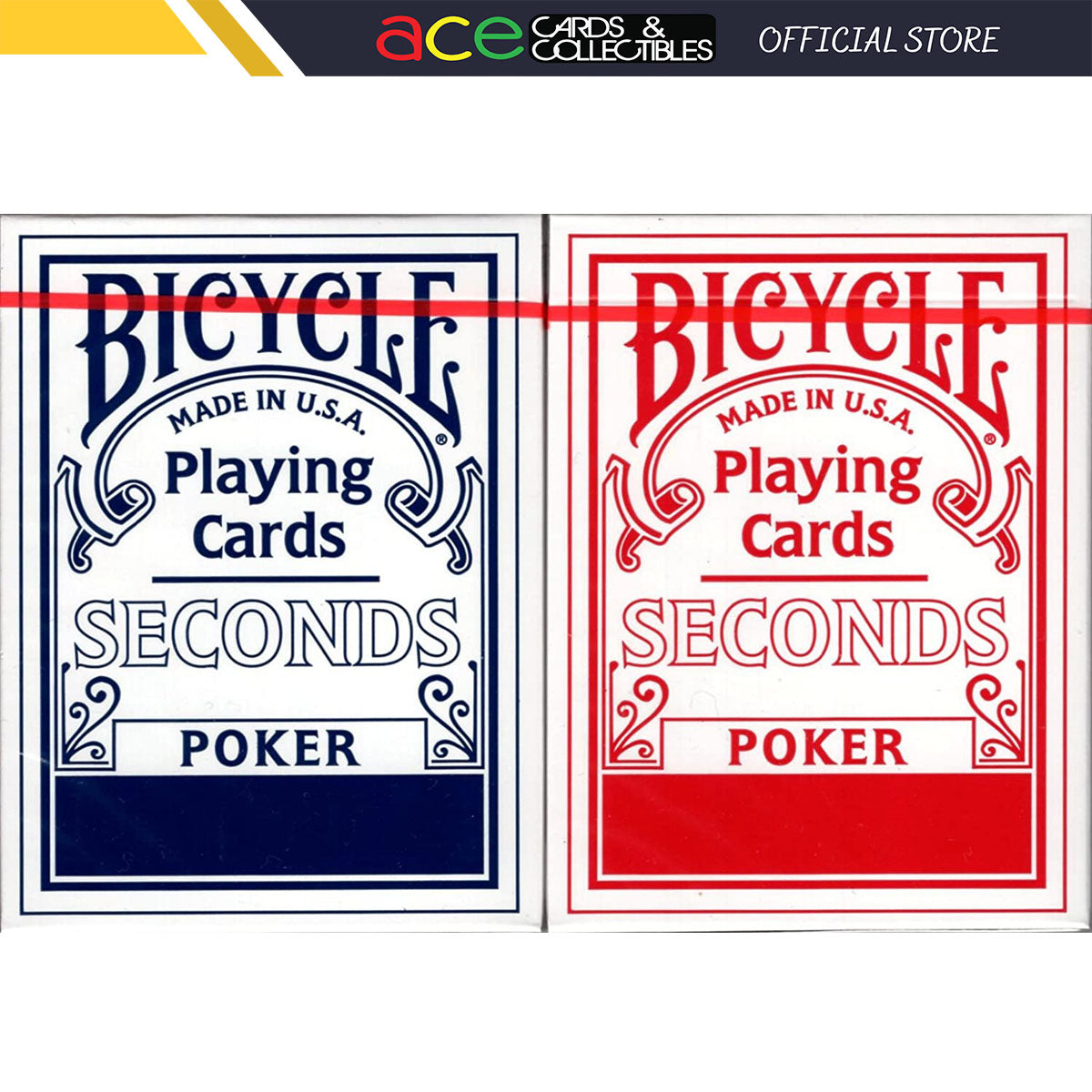  Bicycle Rider Back Playing Cards, Standard Index, Poker Cards,  Premium Playing Cards, 2 Pack, Red & Blue : Toys & Games