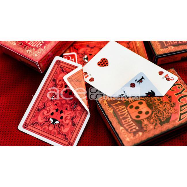 Bicycle Ladybug Playing Cards-Red-United States Playing Cards Company-Ace Cards &amp; Collectibles