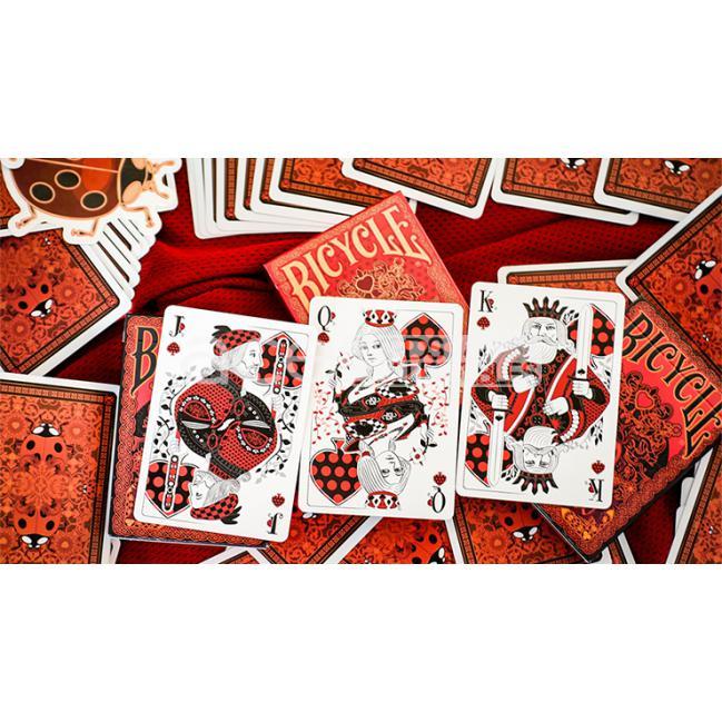 Bicycle Ladybug Playing Cards-Red-United States Playing Cards Company-Ace Cards &amp; Collectibles