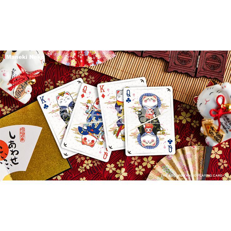 Bicycle Maneki Neko Playing Cards-Red-United States Playing Cards Company-Ace Cards &amp; Collectibles