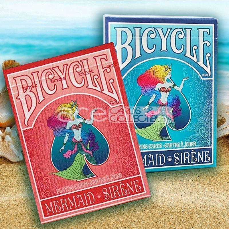 Bicycle Mermaid Sirene Playing Cards-Red-United States Playing Cards Company-Ace Cards &amp; Collectibles