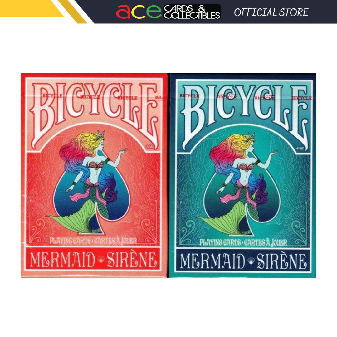 Bicycle Mermaid Sirene Playing Cards-Red-United States Playing Cards Company-Ace Cards & Collectibles
