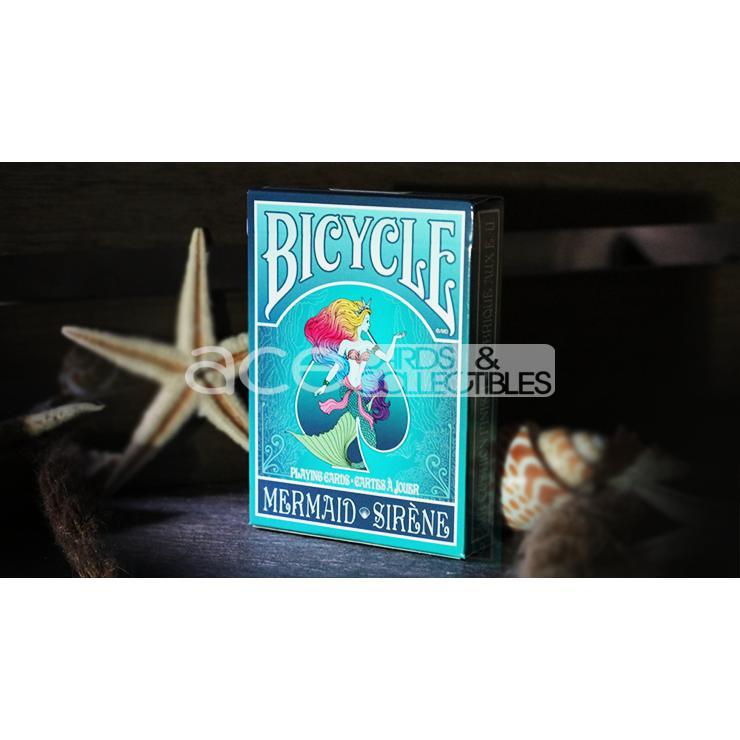 Bicycle Mermaid Sirene Playing Cards-Turquoise-United States Playing Cards Company-Ace Cards &amp; Collectibles