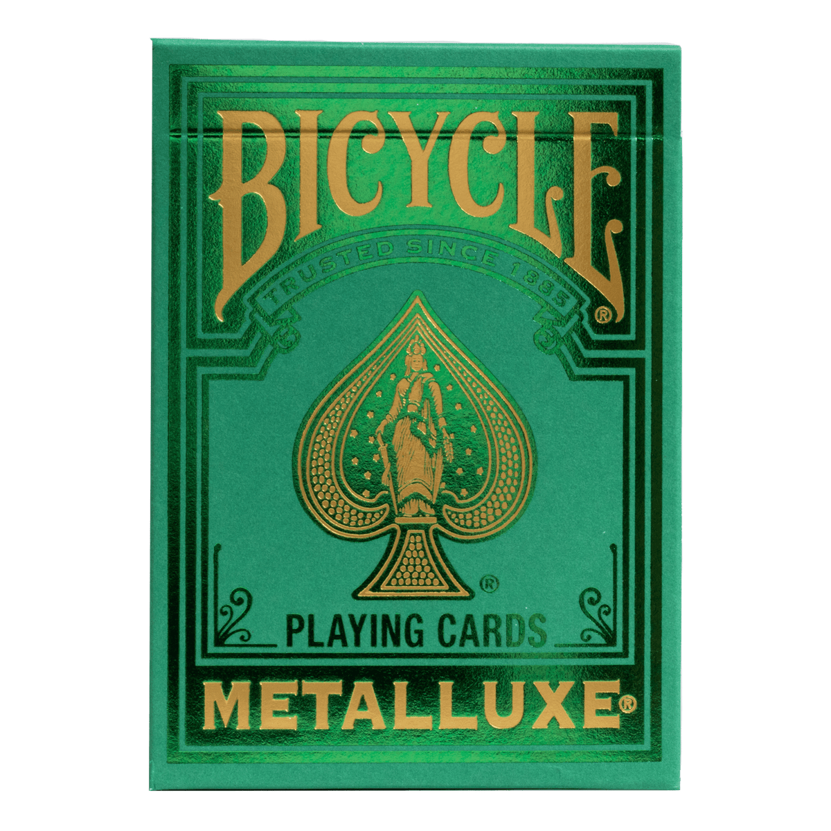 Bicycle Metalluxe Green Playing Cards-United States Playing Cards Company-Ace Cards &amp; Collectibles