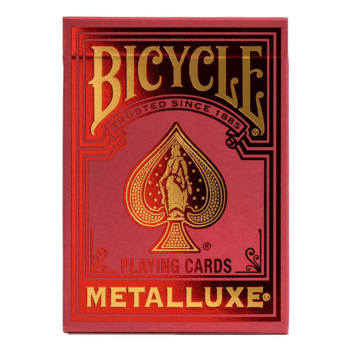 Bicycle Metalluxe Red Playing Cards-United States Playing Cards Company-Ace Cards &amp; Collectibles