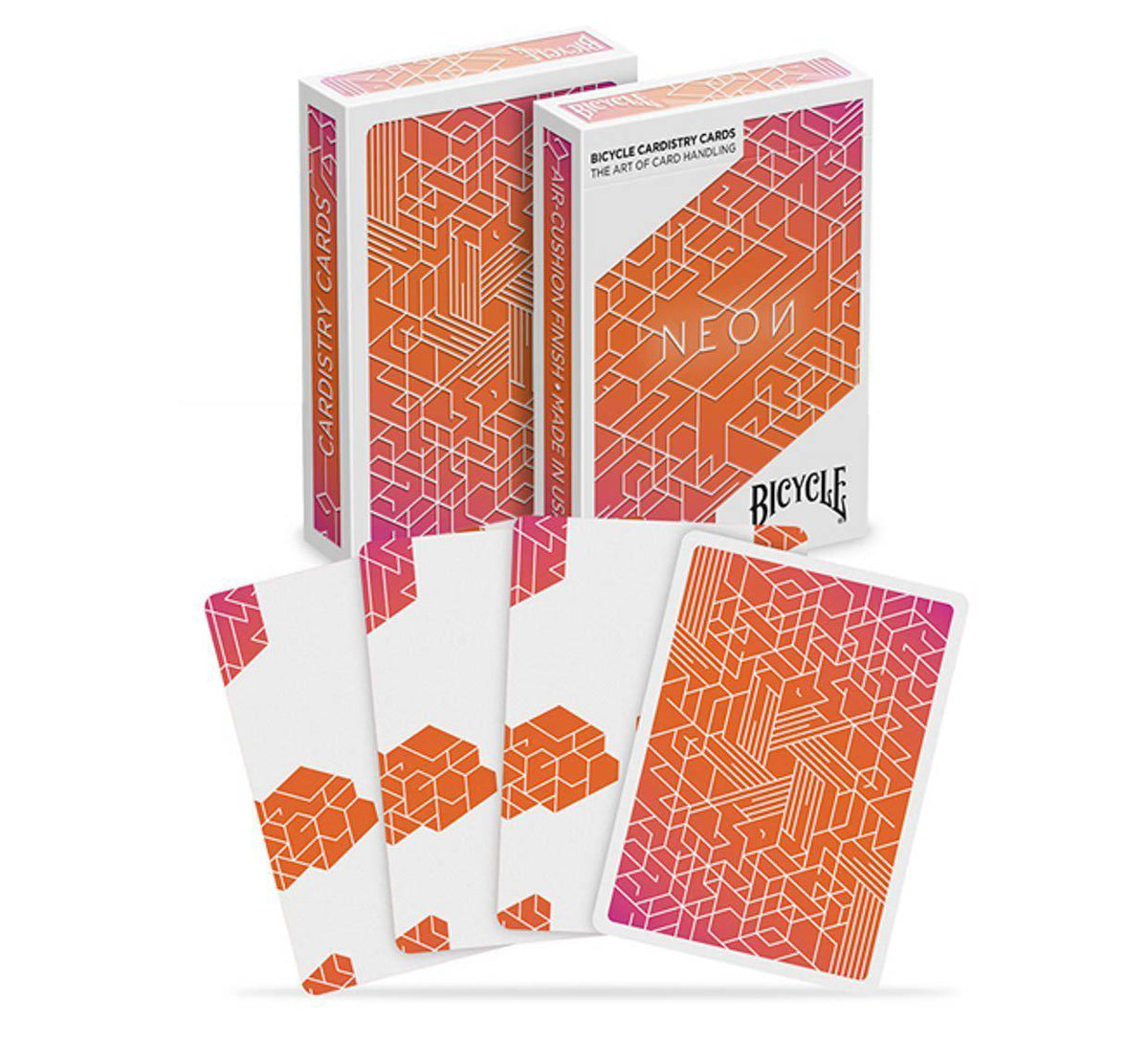 Bicycle Neon Cardistry Playing Cards-Orange Bump Neon-United States Playing Cards Company-Ace Cards &amp; Collectibles