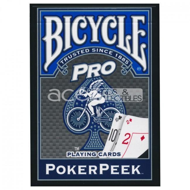 Bicycle Pro Poker Peek Playing Cards-Blue-United States Playing Cards Company-Ace Cards &amp; Collectibles
