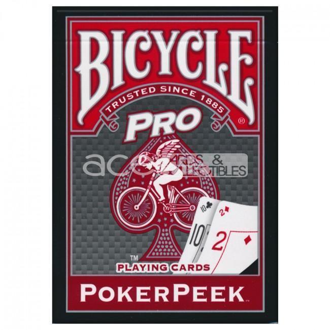 Bicycle Pro Poker Peek Playing Cards-Red-United States Playing Cards Company-Ace Cards & Collectibles