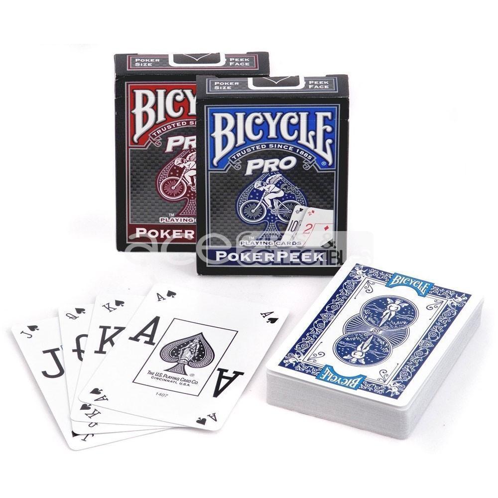 Bicycle Pro Poker Peek Playing Cards-Red-United States Playing Cards Company-Ace Cards & Collectibles