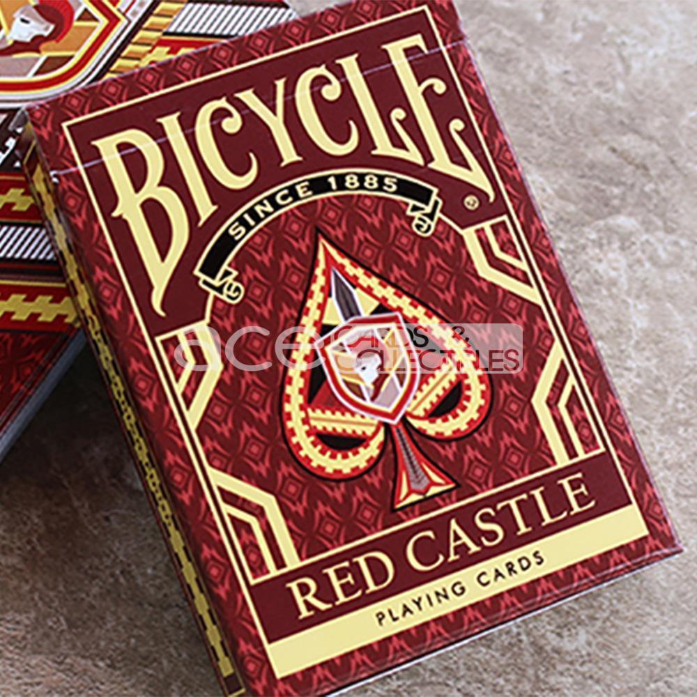 Bicycle Red Castle Playing Cards-United States Playing Cards Company-Ace Cards &amp; Collectibles