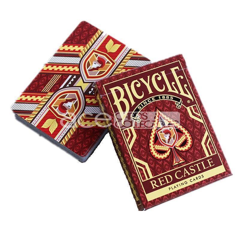Bicycle Red Castle Playing Cards-United States Playing Cards Company-Ace Cards &amp; Collectibles