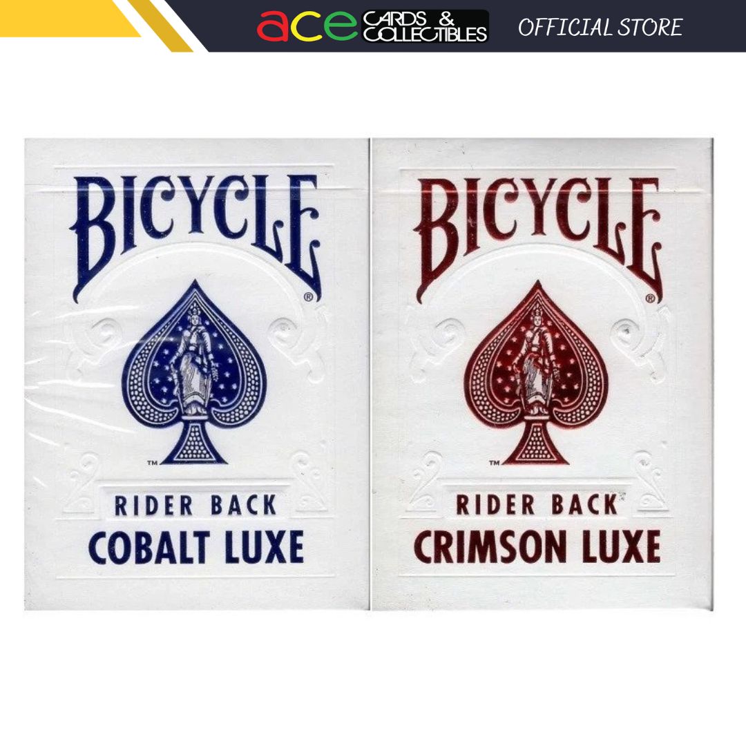 Bicycle Rider Back Luxe Playing Cards-Cobalt Luxe (Blue)-United States Playing Cards Company-Ace Cards & Collectibles