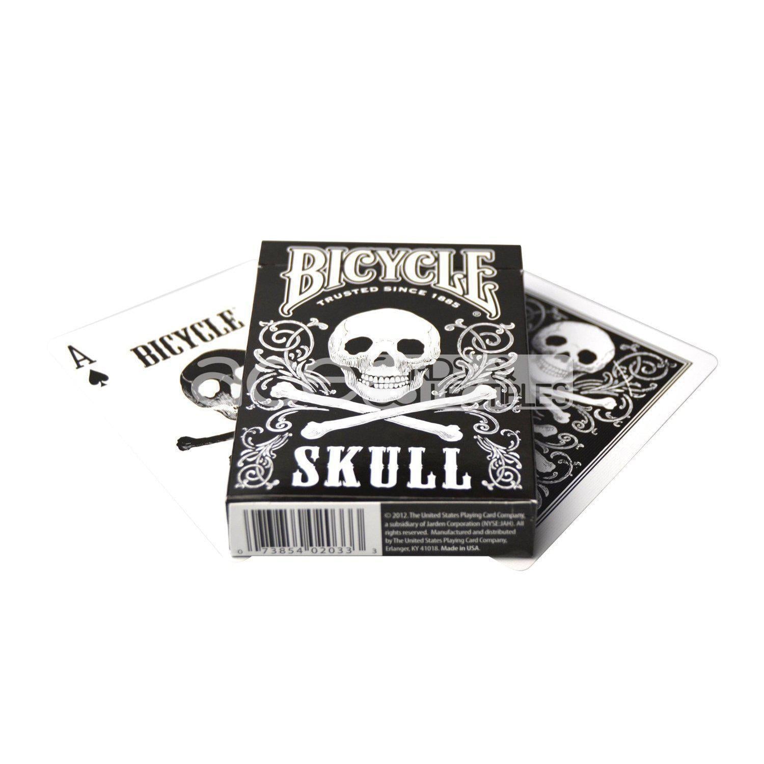 Bicycle Skull Playing Cards-Black-United States Playing Cards Company-Ace Cards & Collectibles