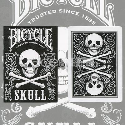 Bicycle Skull Playing Cards-Black-United States Playing Cards Company-Ace Cards &amp; Collectibles