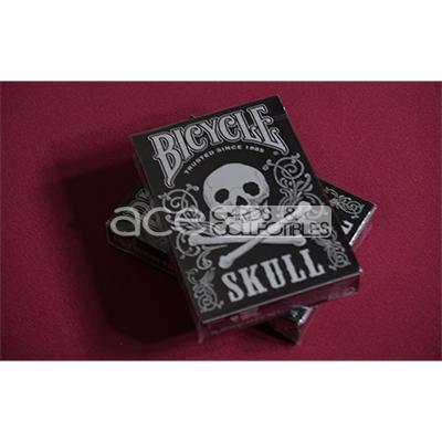 Bicycle Skull Playing Cards-Black-United States Playing Cards Company-Ace Cards &amp; Collectibles