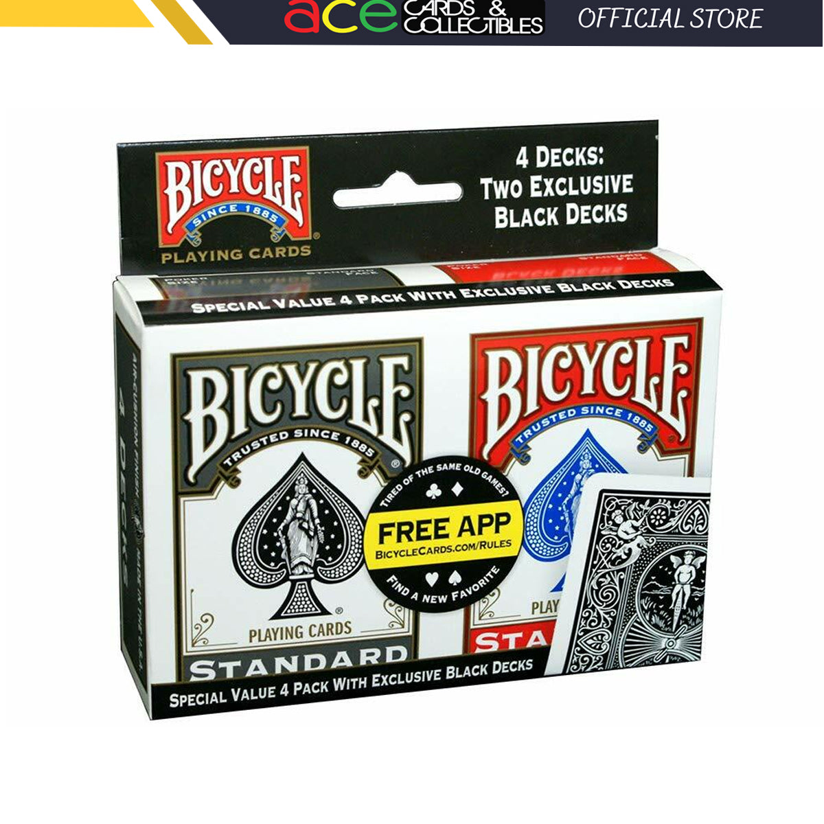 Bicycle Special Value 4 Decks Playing Cards-United States Playing Cards Company-Ace Cards &amp; Collectibles