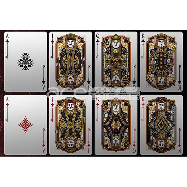 Bicycle Spirit II Red MetalLuxe Playing Cards-United States Playing Cards Company-Ace Cards &amp; Collectibles