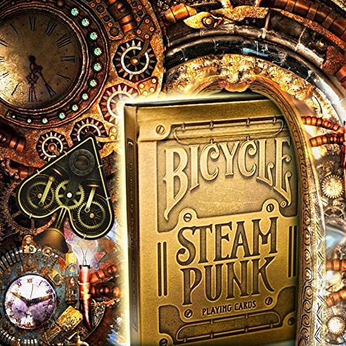 Bicycle Steampunk Playing Cards-Gold-United States Playing Cards Company-Ace Cards &amp; Collectibles