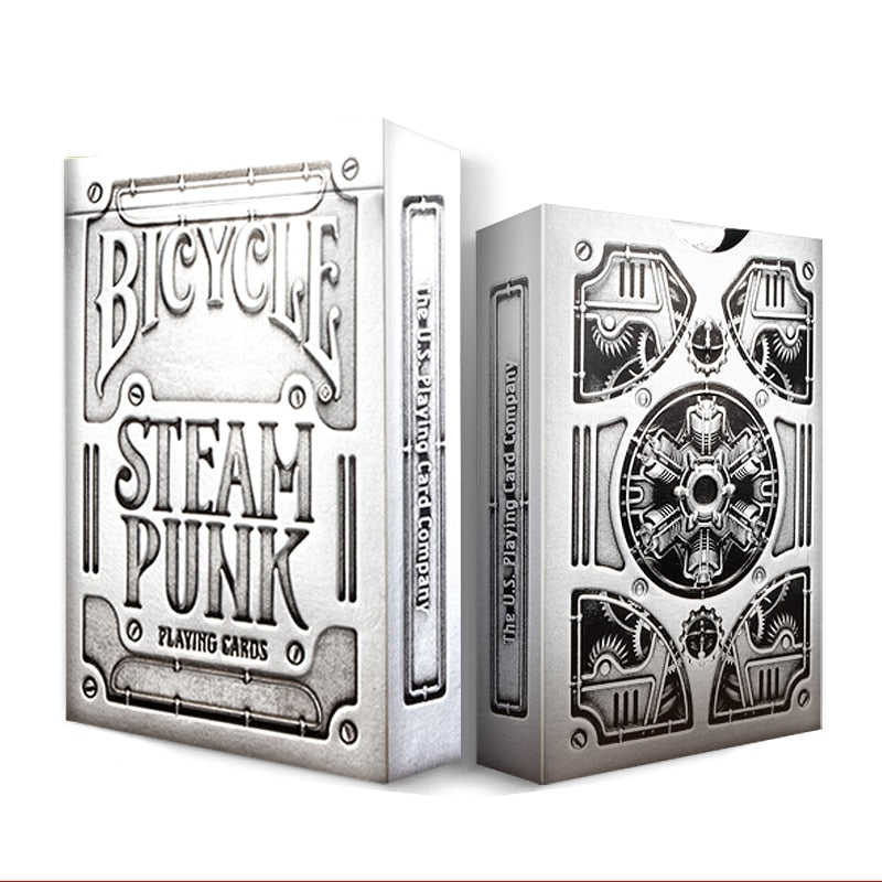 Bicycle Steampunk Playing Cards-Silver-United States Playing Cards Company-Ace Cards &amp; Collectibles