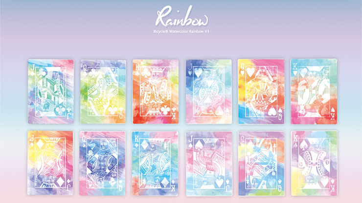 Bicycle TCC Rainbow V2 Playing Cards-Normal-United States Playing Cards Company-Ace Cards &amp; Collectibles