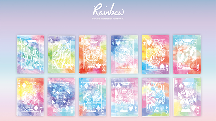 Bicycle TCC Rainbow V2 Playing Cards-Normal-United States Playing Cards Company-Ace Cards &amp; Collectibles