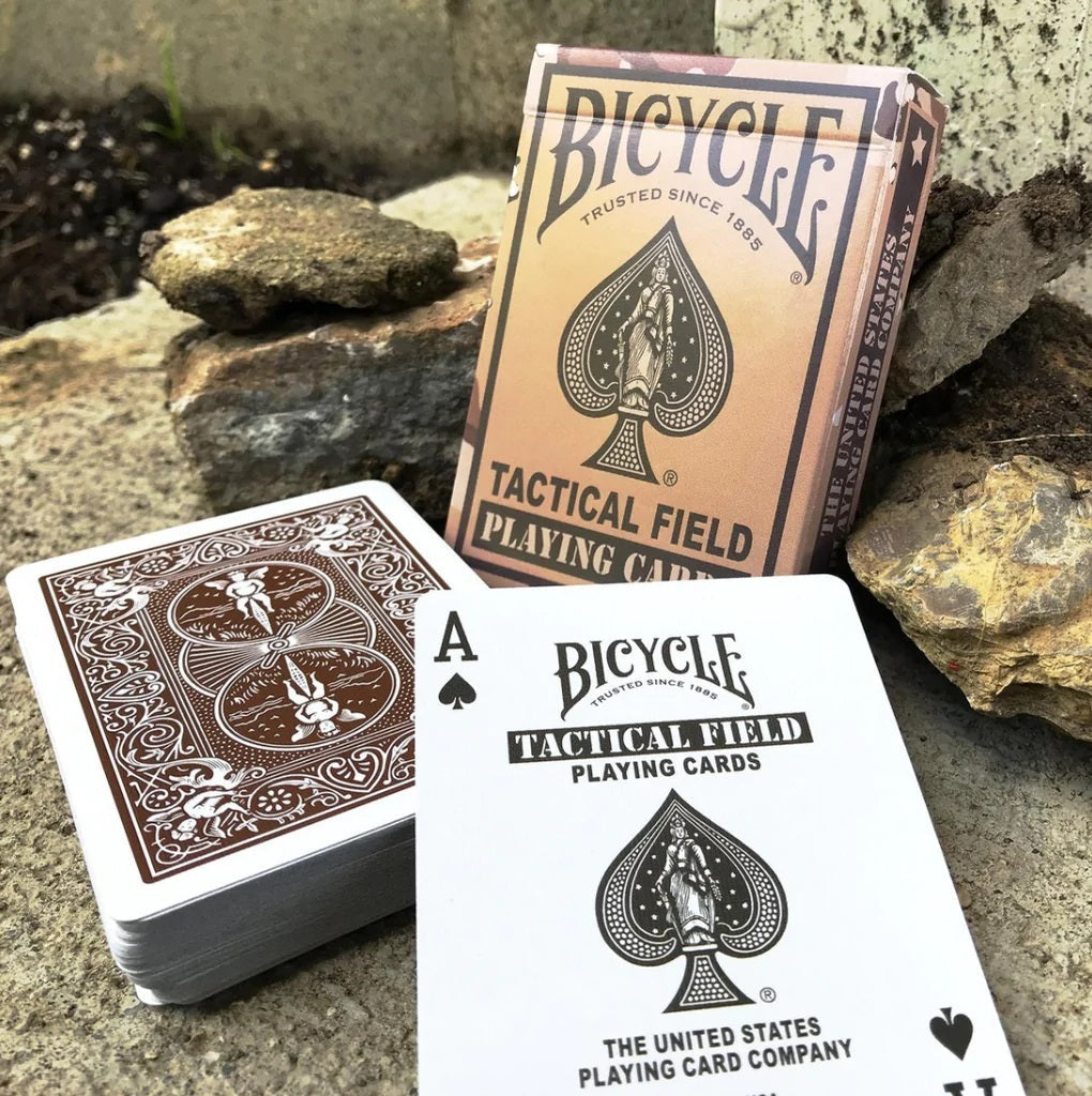 Bicycle Tactical Field Playing Cards-Brown-United States Playing Cards Company-Ace Cards &amp; Collectibles