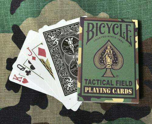 Bicycle Tactical Field Playing Cards-Green-United States Playing Cards Company-Ace Cards &amp; Collectibles
