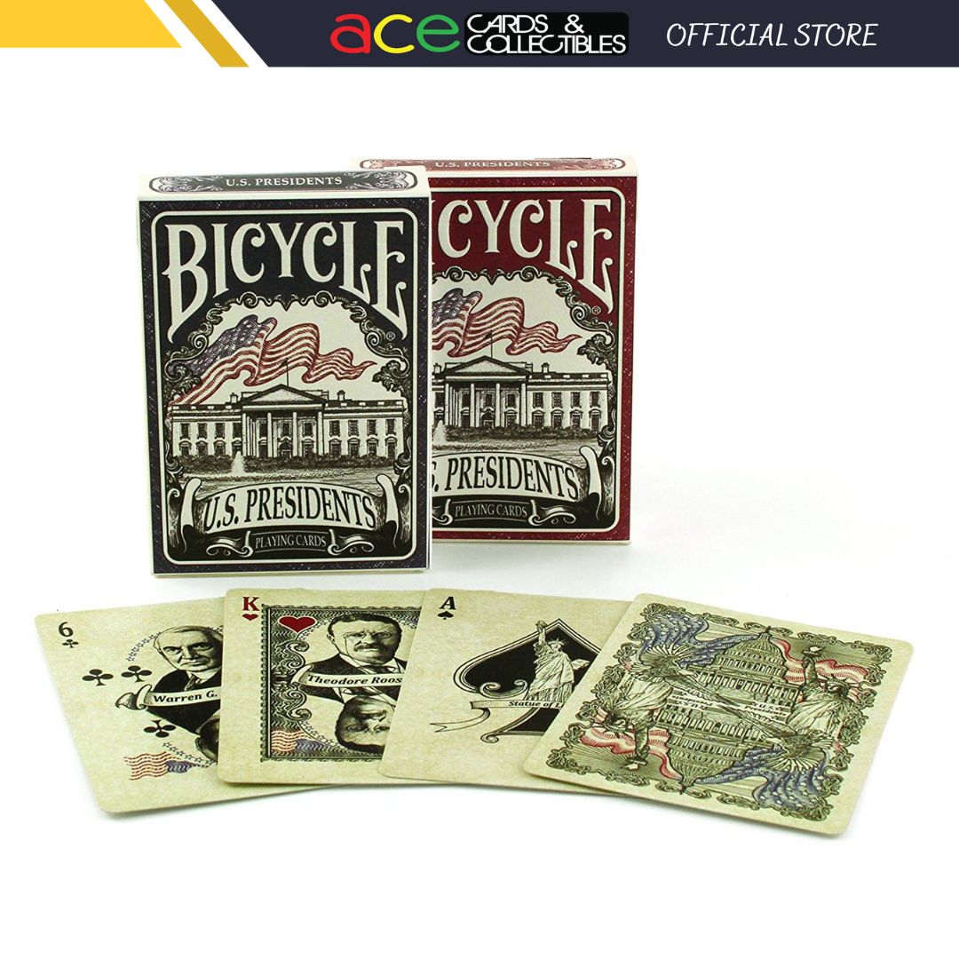 Bicycle U.S. Presidents Playing Cards-Red-United States Playing Cards Company-Ace Cards &amp; Collectibles