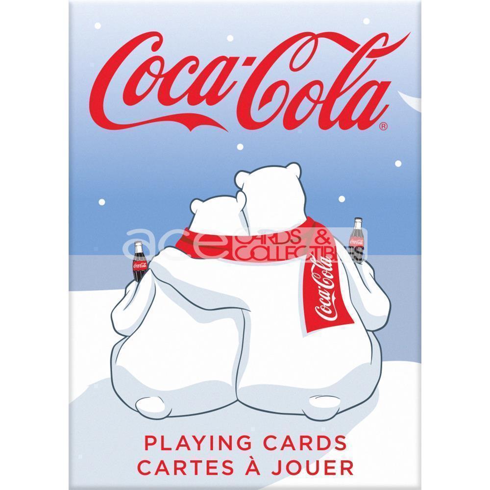 Coca-Cola Holiday Polar Bear Playing Cards-White-United States Playing Cards Company-Ace Cards &amp; Collectibles
