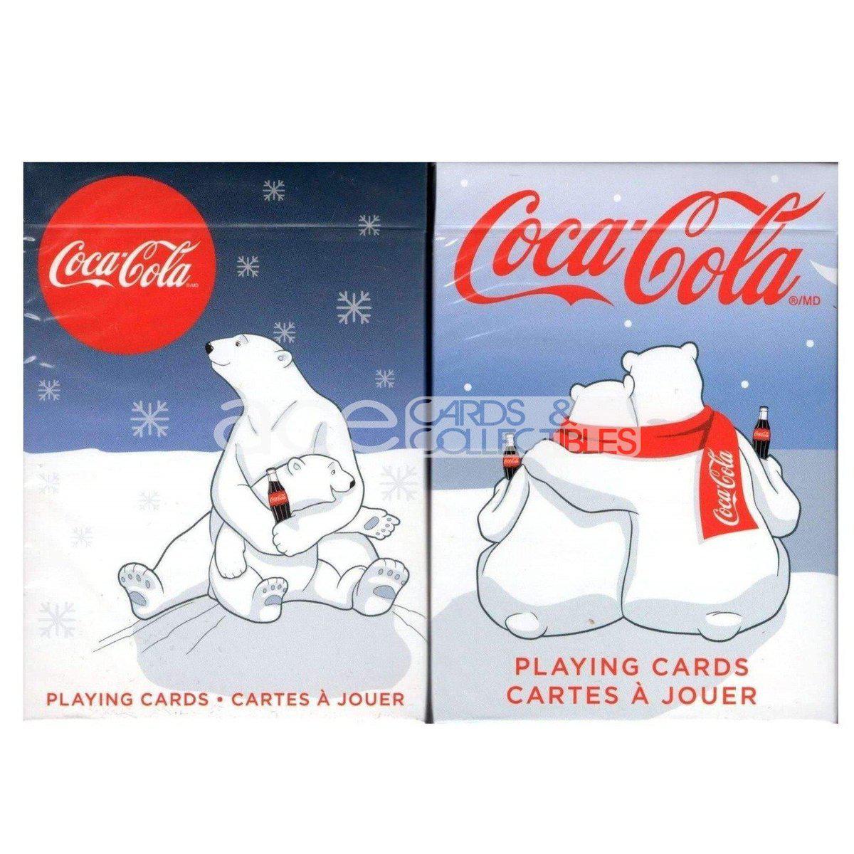 Coca-Cola Holiday Polar Bear Playing Cards-White-United States Playing Cards Company-Ace Cards & Collectibles