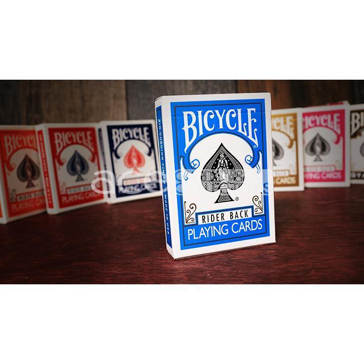 Colored Bicycle Rider Back Standard Size Playing Cards-Turquoise-United States Playing Cards Company-Ace Cards &amp; Collectibles