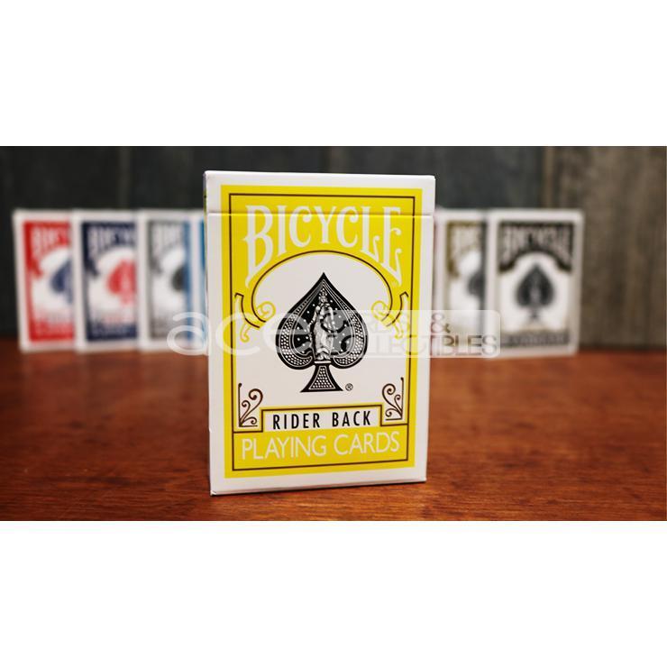 Colored Bicycle Rider Back Standard Size Playing Cards-Yellow-United States Playing Cards Company-Ace Cards &amp; Collectibles