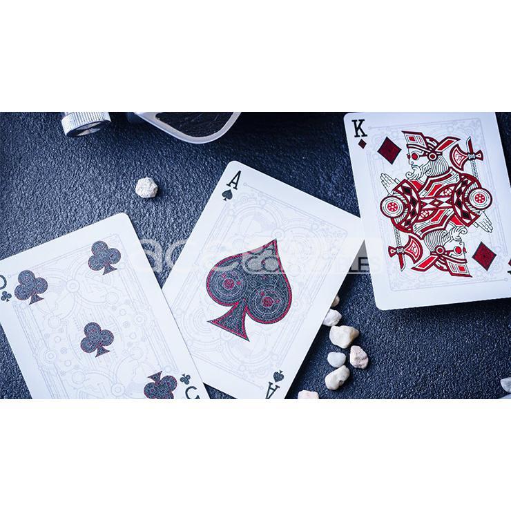 Elephant Cyberpunk Playing Cards-Red-United States Playing Cards Company-Ace Cards &amp; Collectibles