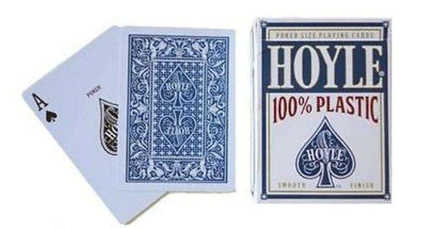 Hoyle 100% Plastic Poker-Size Playing Cards-Red-United States Playing Cards Company-Ace Cards &amp; Collectibles