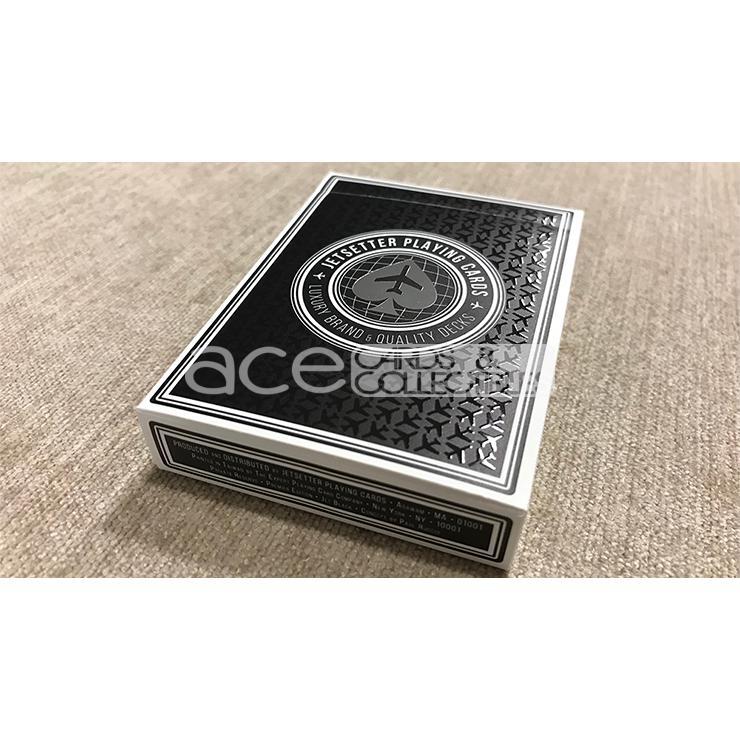 Jetsetter Premier Edition Playing Cards-Jet Black-United States Playing Cards Company-Ace Cards &amp; Collectibles