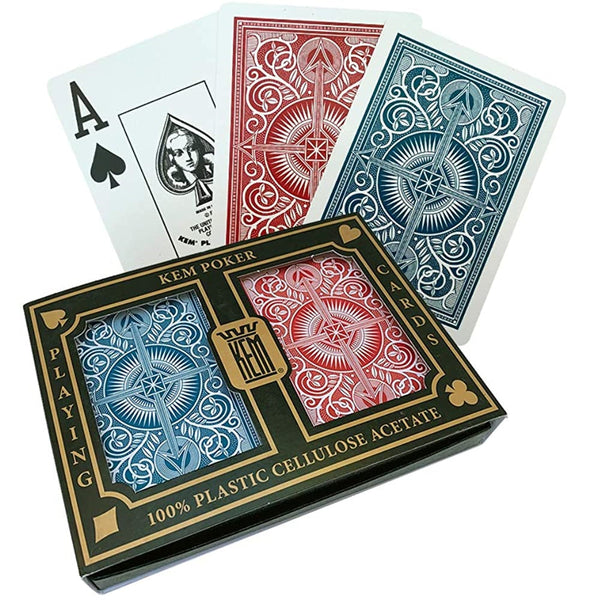 KEM Arrow (Red/Blue) - Wide Standard Playing Cards - Ace Cards