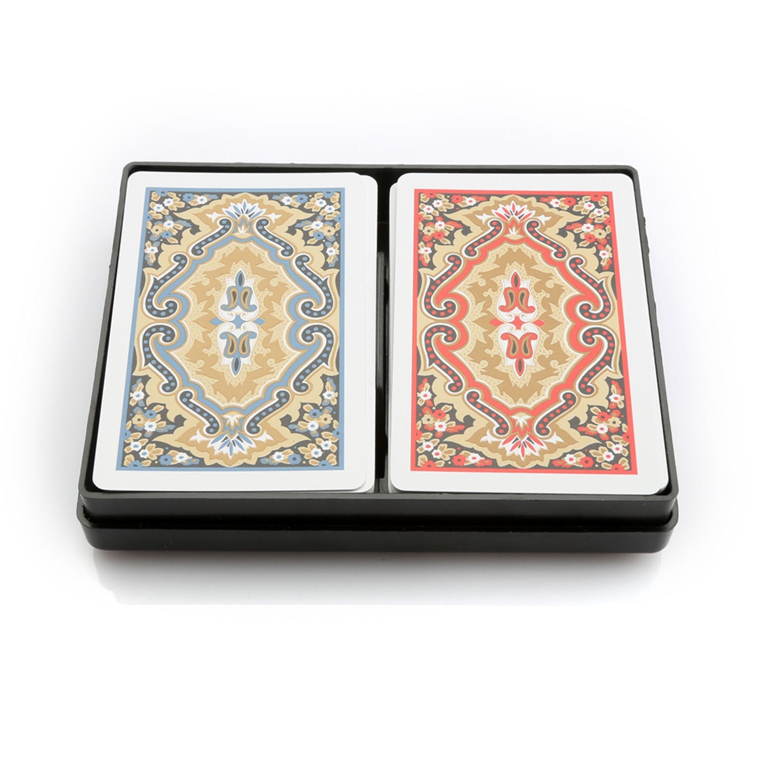 KEM Paisley (Red/Blue) - Narrow Standard Playing Cards-United States Playing Cards Company-Ace Cards & Collectibles