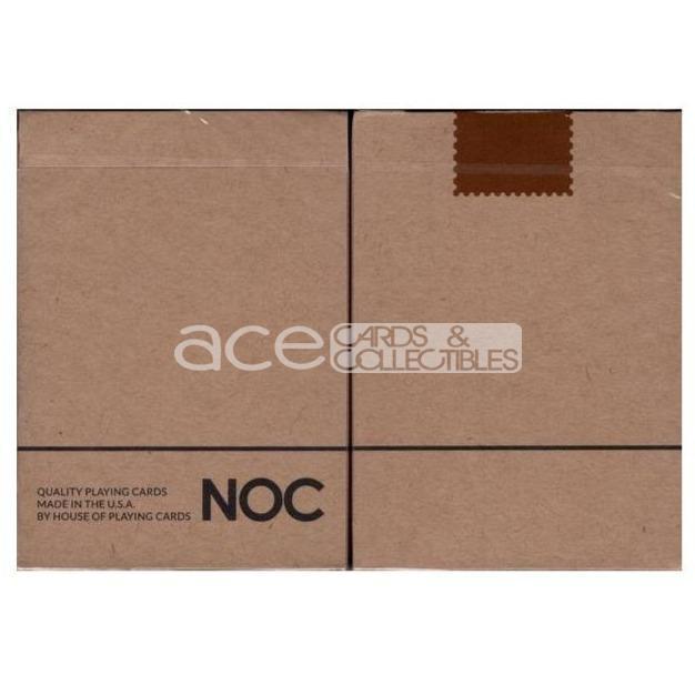 NOC On Wood (Brown) Playing Cards-United States Playing Cards Company-Ace Cards &amp; Collectibles