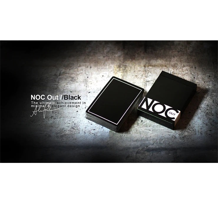 NOC Out Playing Cards-Black-United States Playing Cards Company-Ace Cards & Collectibles
