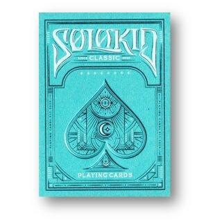 Solokid Playing Cards by Bocopo-Cyan-United States Playing Cards Company-Ace Cards &amp; Collectibles