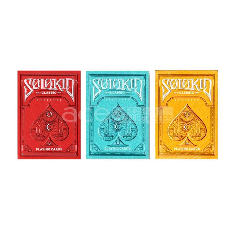 Solokid Playing Cards by Bocopo-Cyan-United States Playing Cards Company-Ace Cards & Collectibles