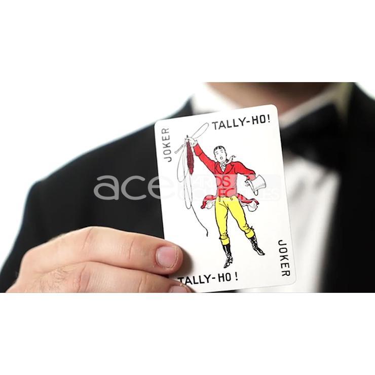 Tally-Ho Fan Back Playing Cards-Blue-United States Playing Cards Company-Ace Cards &amp; Collectibles