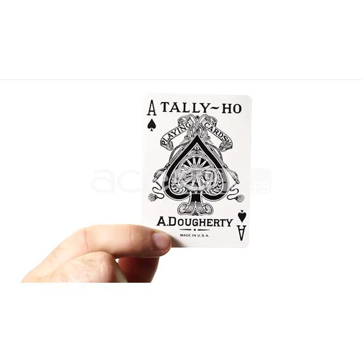 Tally-Ho Fan Back Playing Cards-Blue-United States Playing Cards Company-Ace Cards &amp; Collectibles
